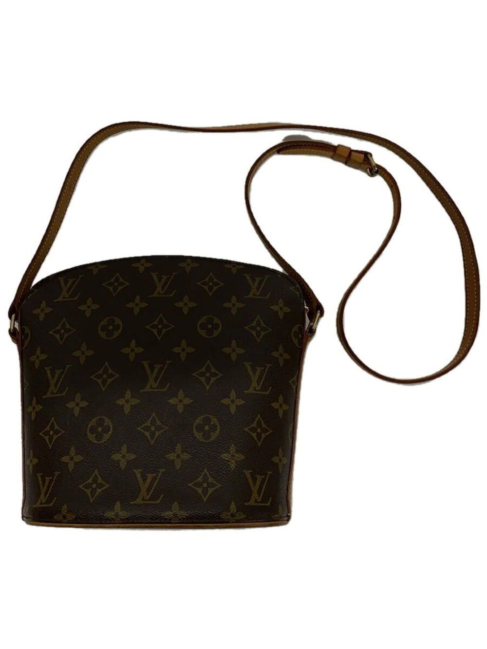 LOUIS VUITTON Druot Monogram Canvas Brown Shoulder Bag